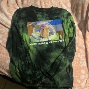 Tie dye buzz light year long sleeve